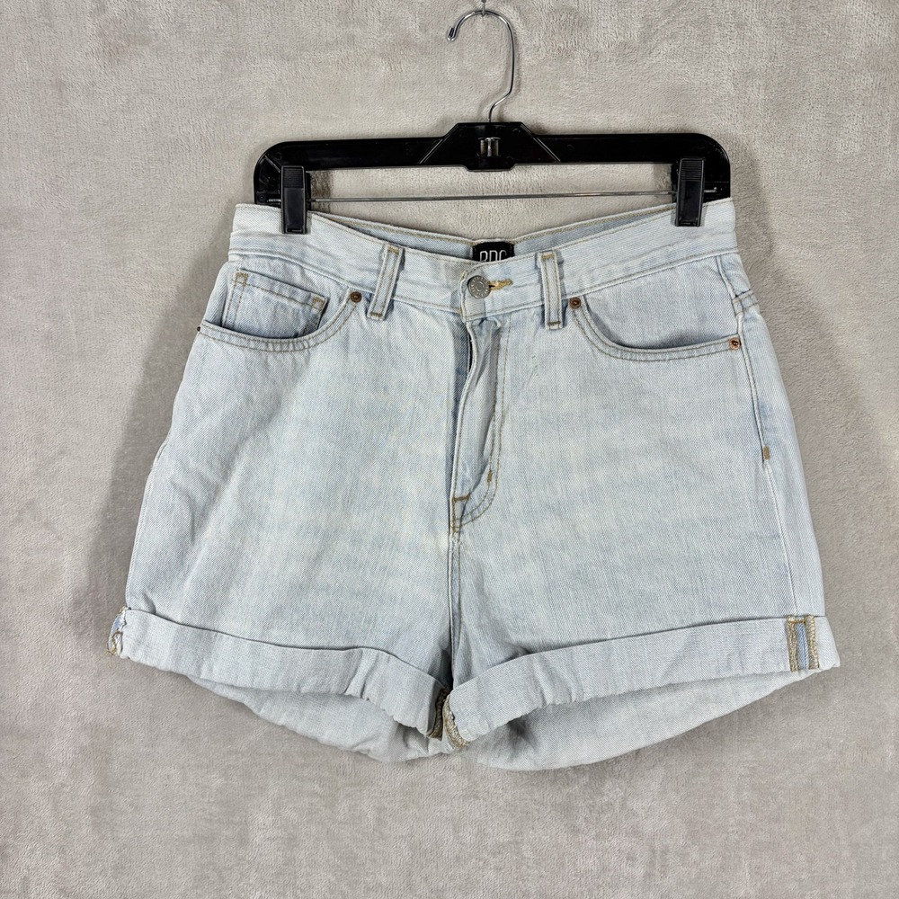 BDG High Rise Mom Jean Shorts Size 29 Rolled Hem Casual Classic